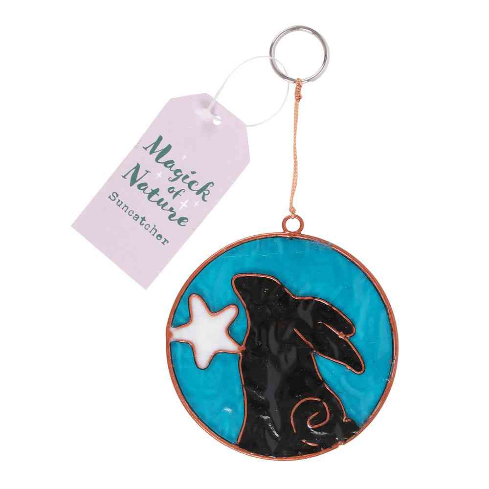 Something Different - Moon Gazing Hare with Moon Suncatcher - Multicolours